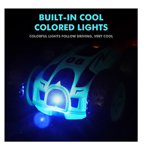  ماشین کنترلی چرخشی 360 درجه آبی Car 360 Degree Flip Remote Control Cars مقیاس 1:32_اسباب بازی